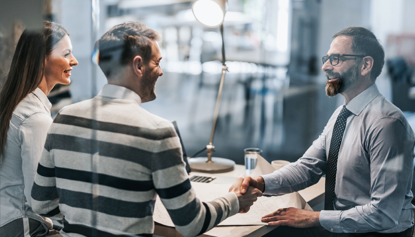 Business people shaking hands