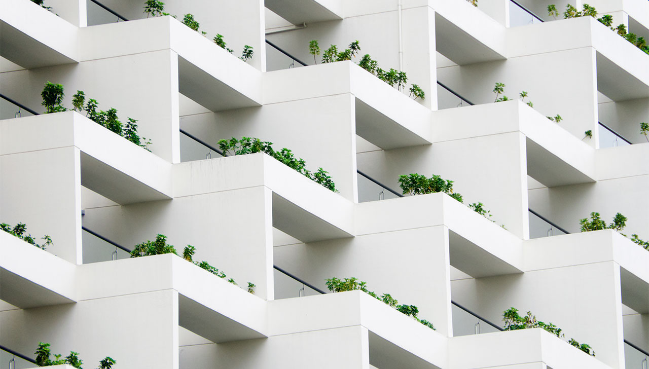 geometric balconies